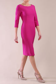 Kinga 3/4 Sleeved Pencil Dress