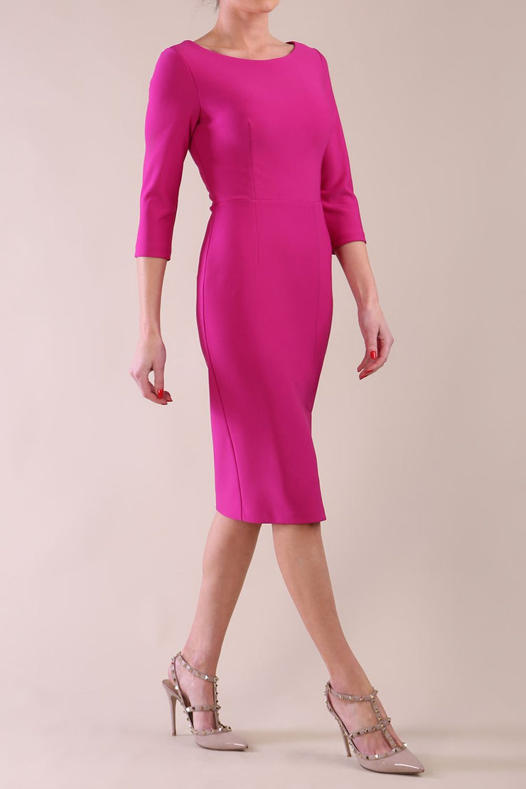Kinga 3/4 Sleeved Pencil Dress