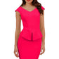 Azalea Peplum Sleeveless Dress 
