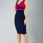 Banbury Colour Block Sleeveless Pencil Dress 