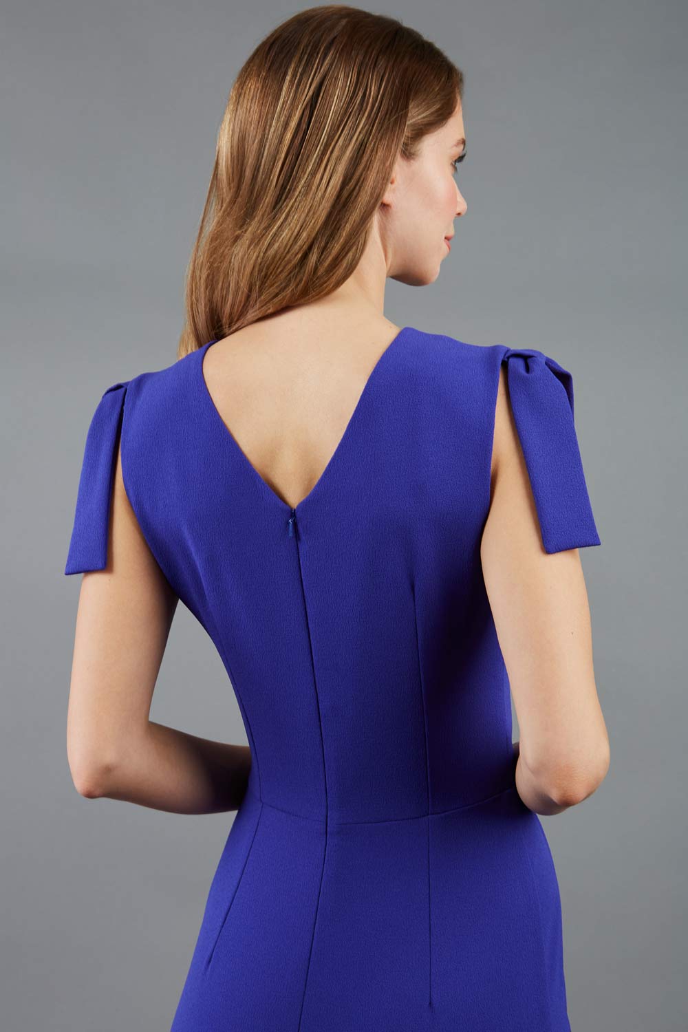 Branwell Pencil Tie Detail on Shoulder Dress 