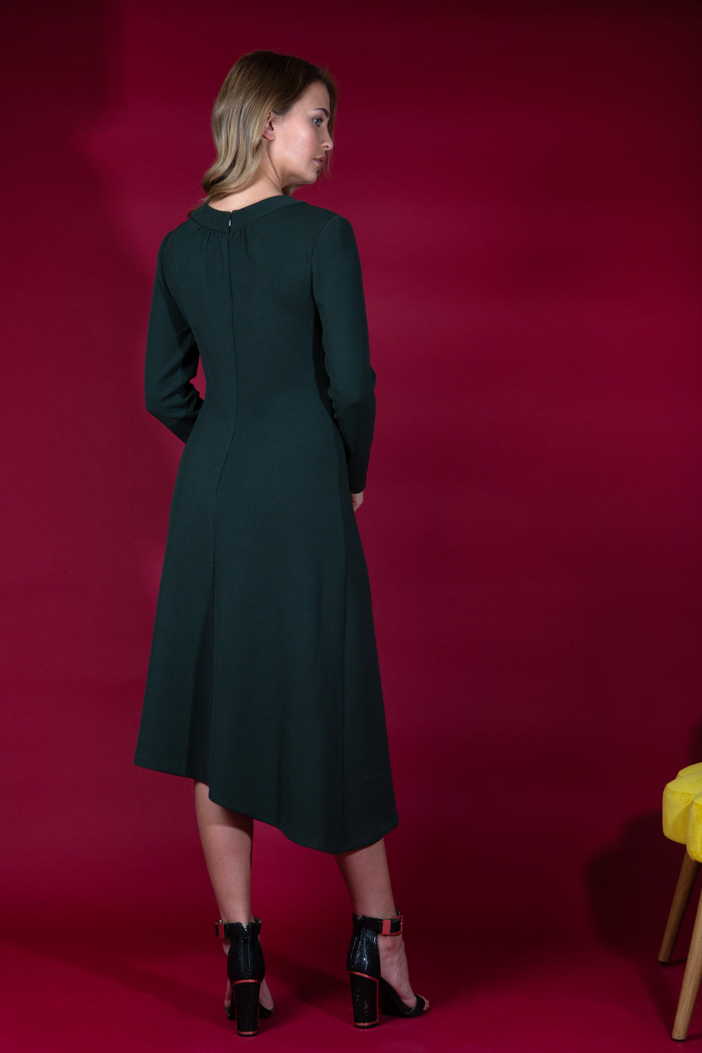 Dartington Asymmetrical Midi Dress 