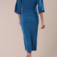 Diana Cowl Neck Pencil Dress 