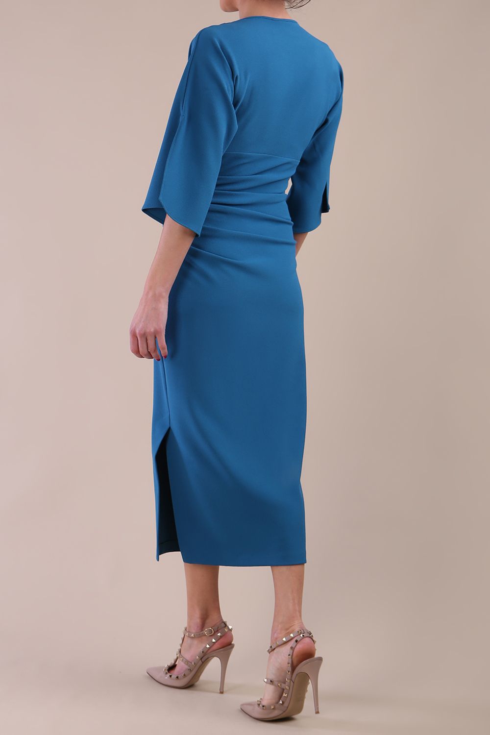 Diana Cowl Neck Pencil Dress 