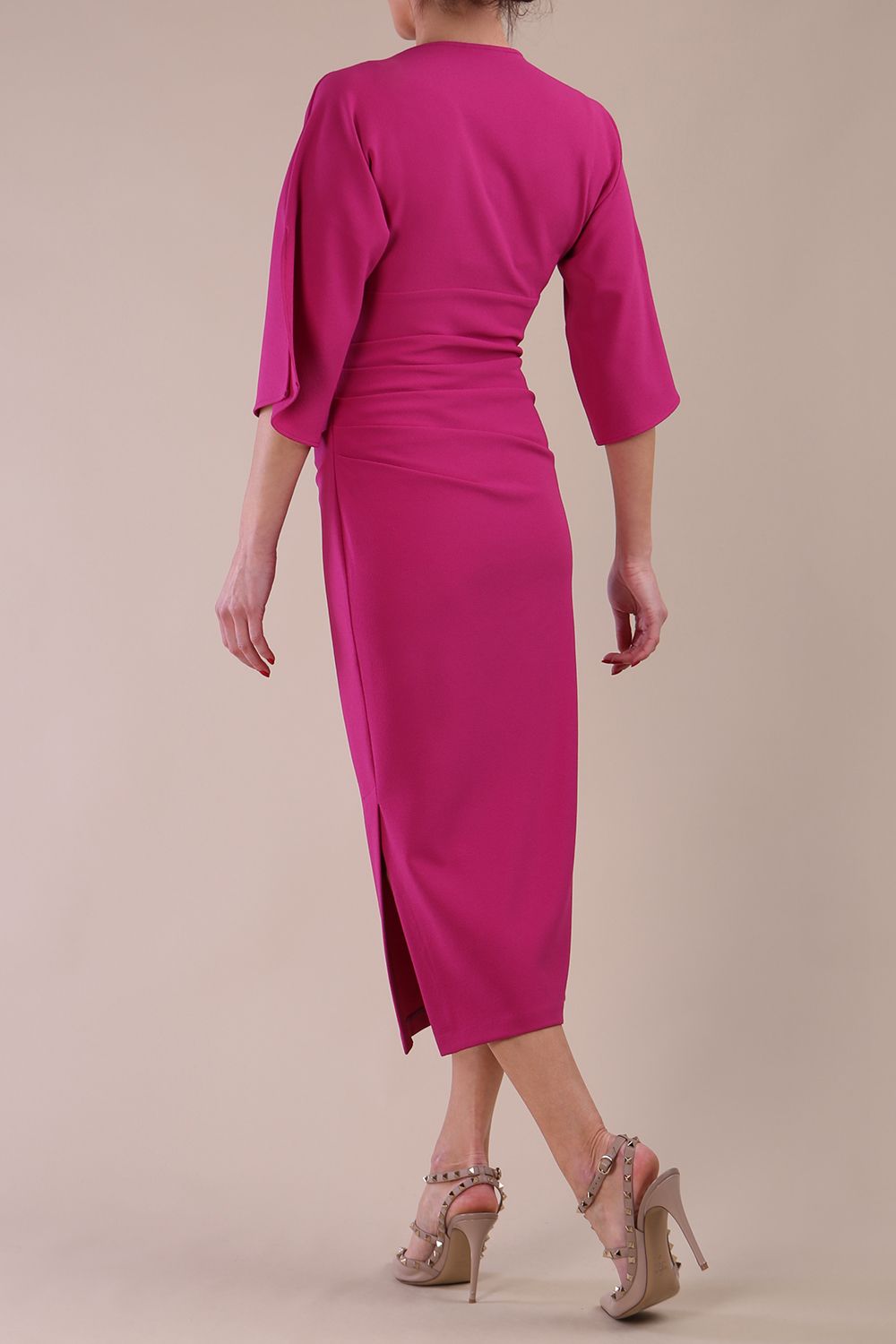 Diana Cowl Neck Pencil Dress 