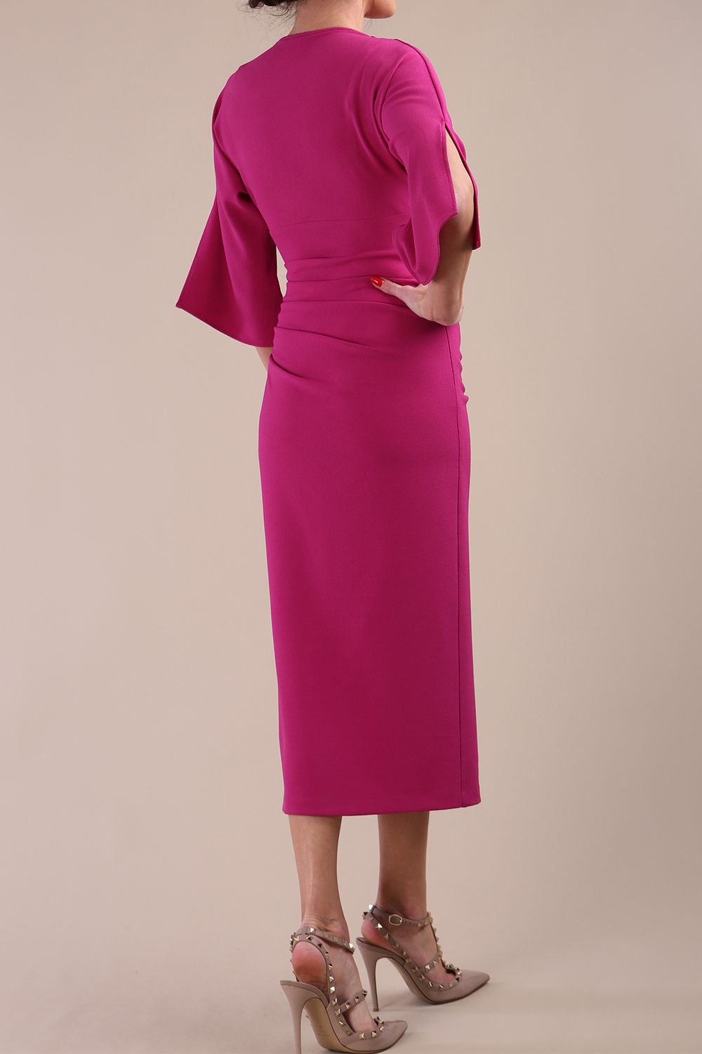 Diana Cowl Neck Pencil Dress 