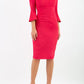 Durham Flute Sleeve Pencil Skirt Dress 