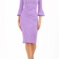 Durham Flute Sleeve Pencil Skirt Dress 