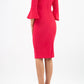 Durham Flute Sleeve Pencil Skirt Dress 