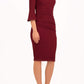 Durham Flute Sleeve Pencil Skirt Dress 