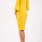Durham Flute Sleeve Pencil Skirt Dress 