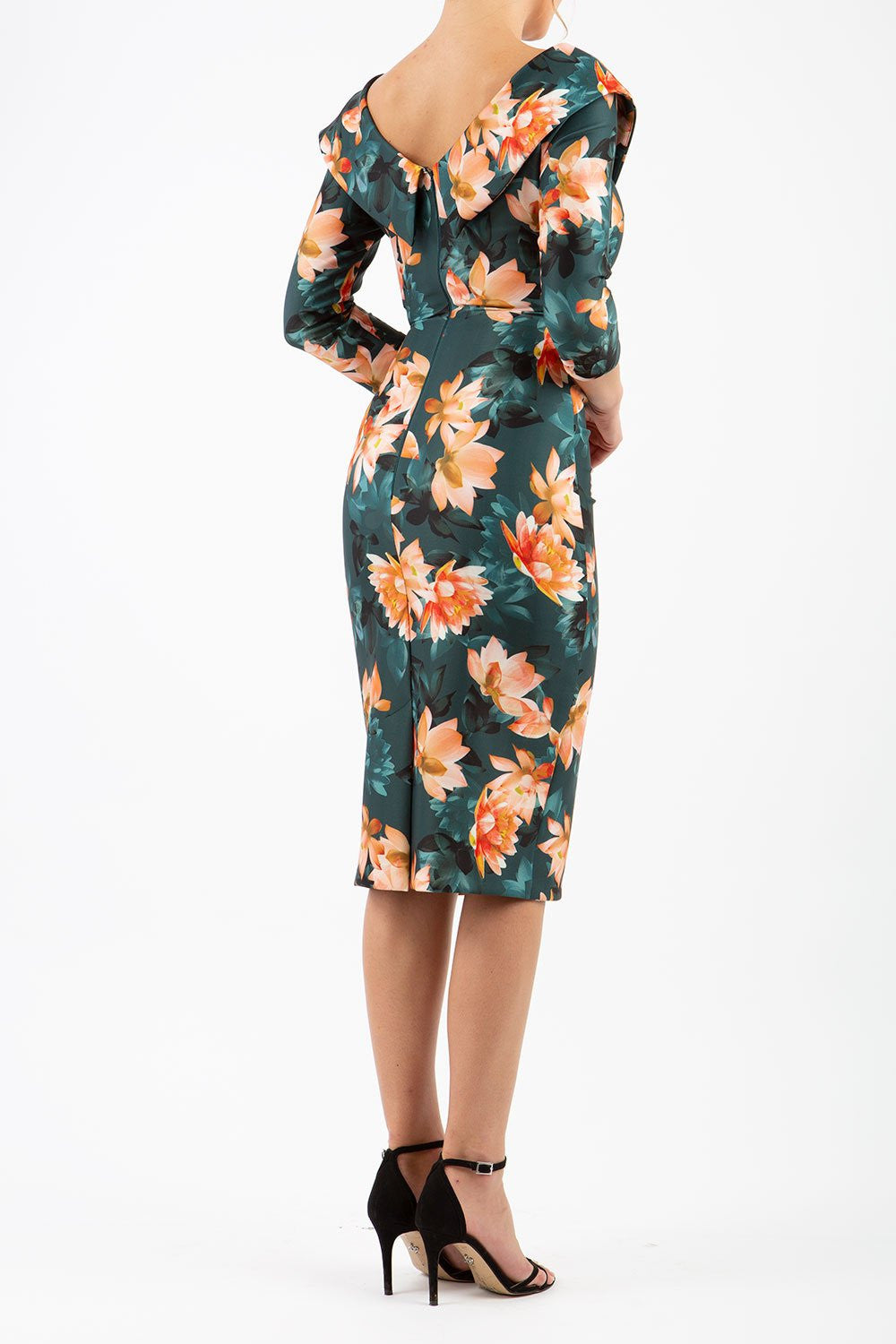 Eliza Contour Stretch 3/4 Sleeve Dress 