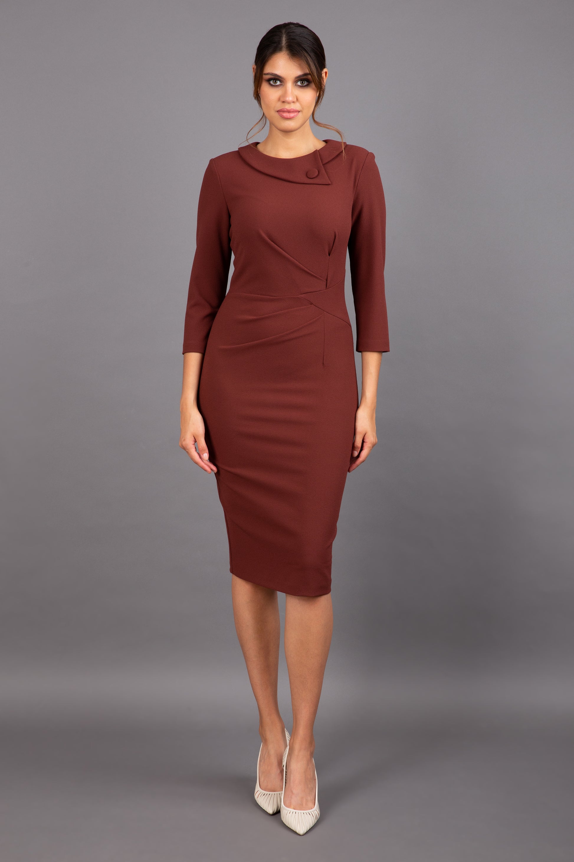 Elodie Sleeved Pencil Dress 