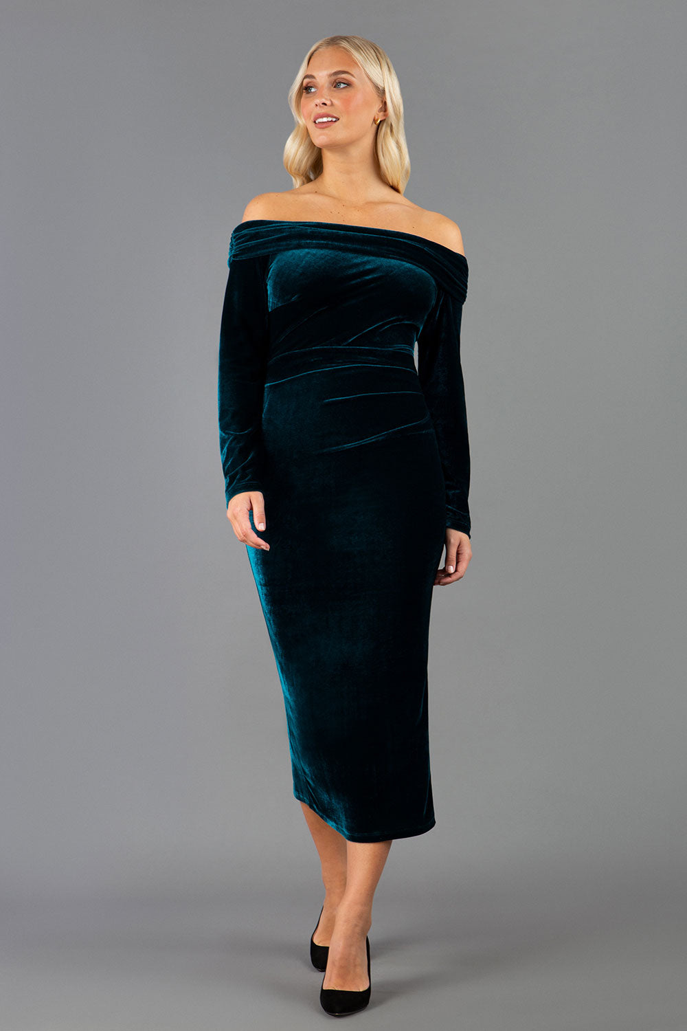 Eponine Midi Velvet Dress 