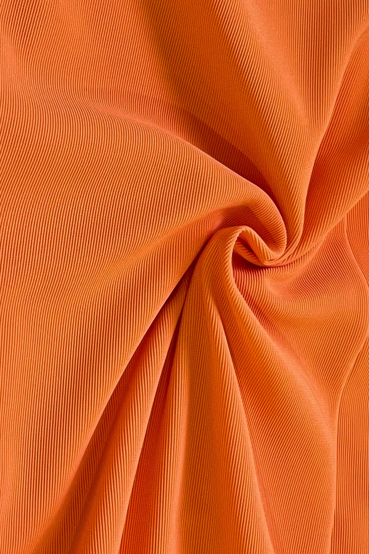 Ribbed super stretch fabric in Golden Poppy