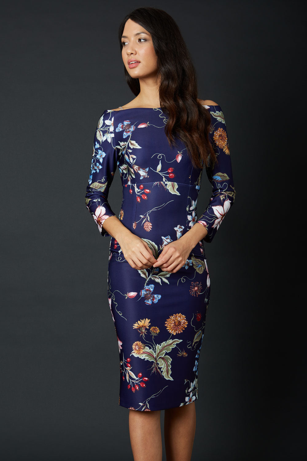 Garland Pencil Dress 