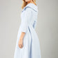 Gatsby Sleeved Oversized Collar Swing Dress 