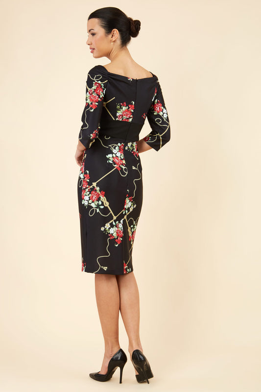 Glastonbury Off Shoulder Printed Dress 