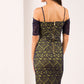 HYBRID ISLA CREPE BARDOT LACE DRESS 