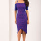 HYBRID ISLA CREPE BARDOT LACE DRESS 