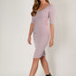 HYBRID MAURA CREPE SWEETHEART NECKLINE DRESS 