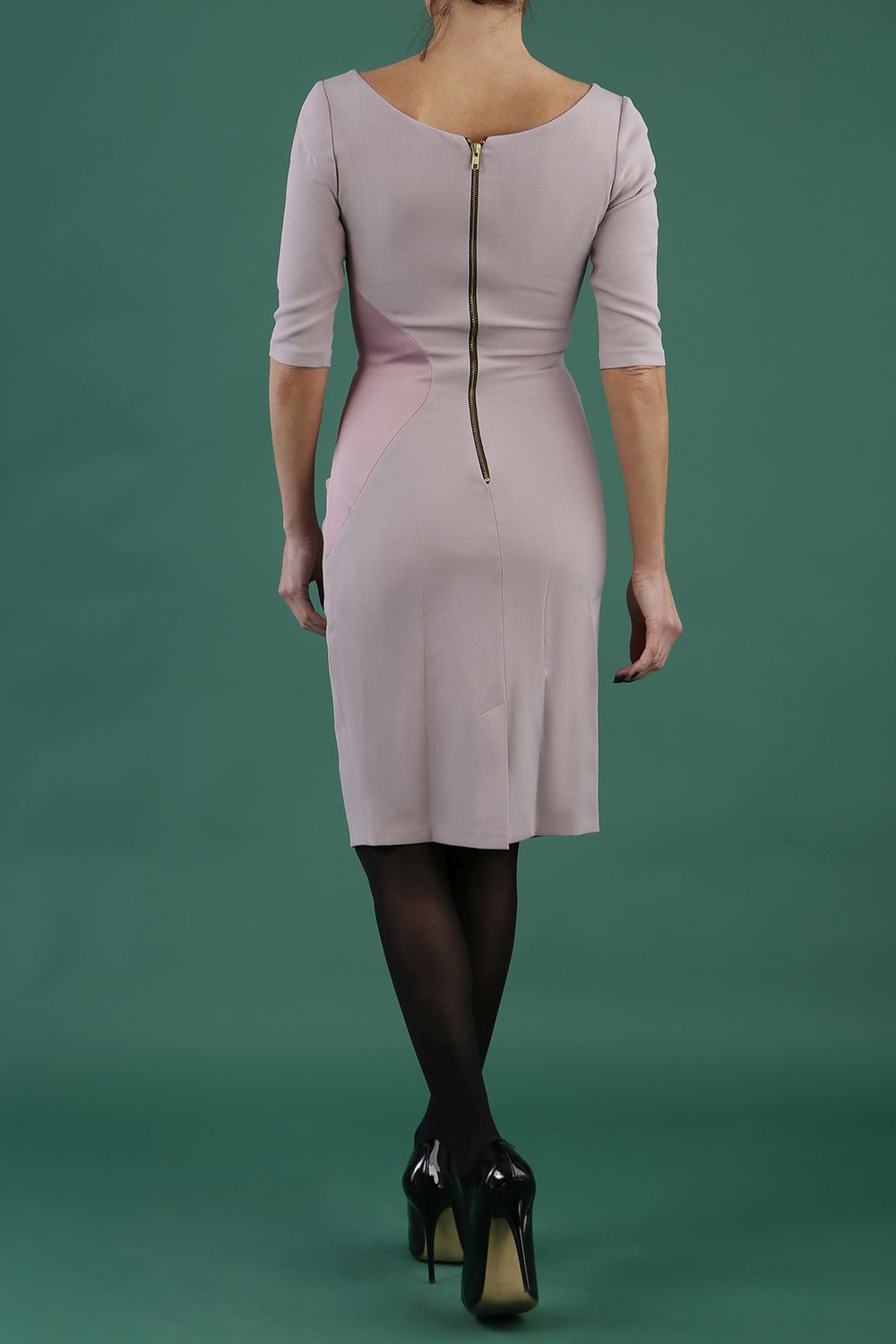 HYBRID MAURA CREPE SWEETHEART NECKLINE DRESS 