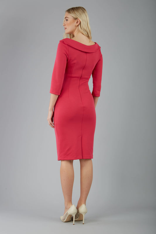 Ionian Sleeved Pencil Skirt Dress 