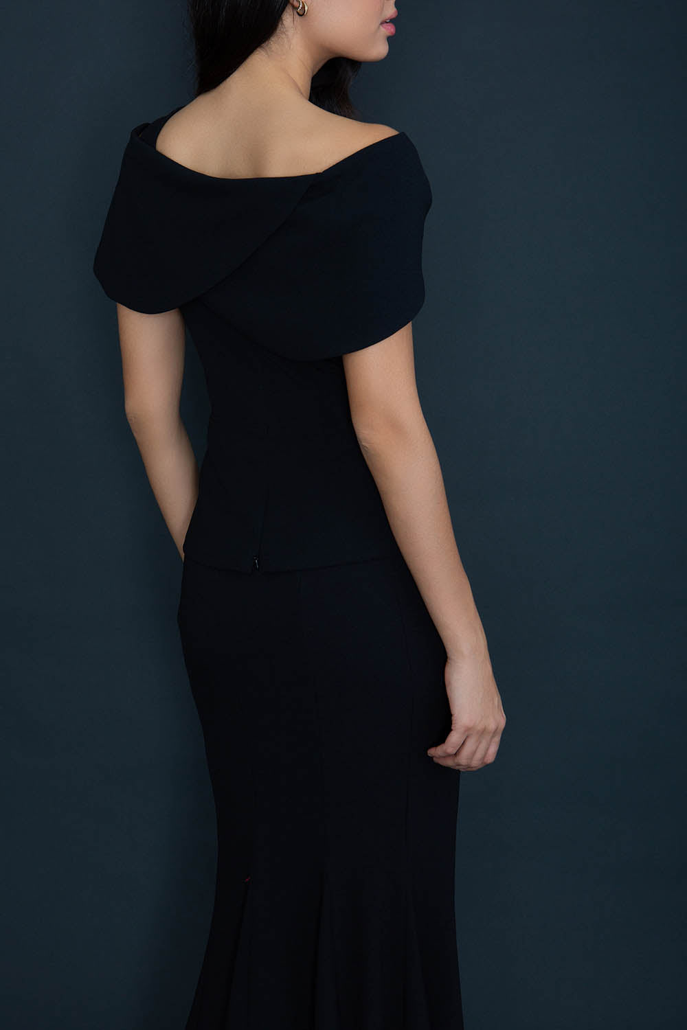 Jojo Asymmetric Black Top 