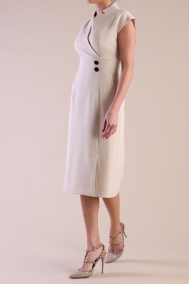 Model wearing diva catwalk Derby pencil skirt dress