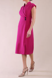 Model wearing diva catwalk Derby pencil skirt dress