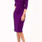 Kubrick Asymmetric Neckline Pencil Dress 