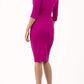 Kubrick Asymmetric Neckline Pencil Dress 