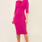 Kubrick Asymmetric Neckline Pencil Dress 