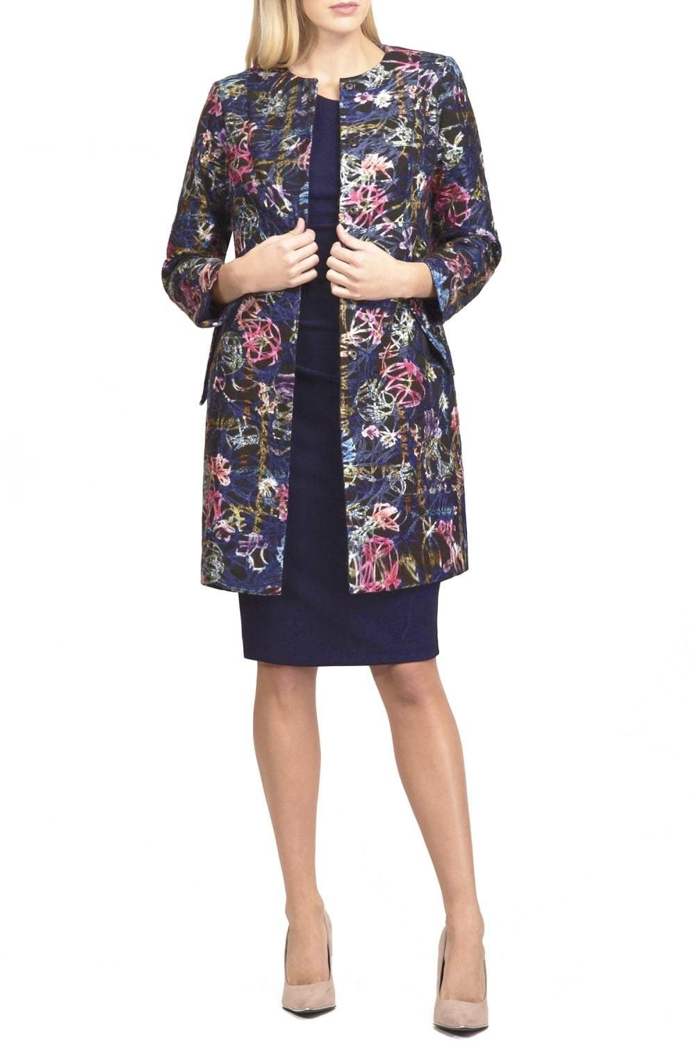 Lambria Floral Print Long sleeve Coat 
