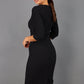 Lovelly Sweetheart Neckline Sleeved Pencil Dress 
