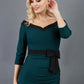 Luma Off Shoulder Bow detail Pencil Dress 
