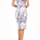 Manderley Stretch Satin Print Dress 