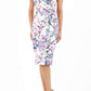 Manderley Stretch Satin Print Dress 