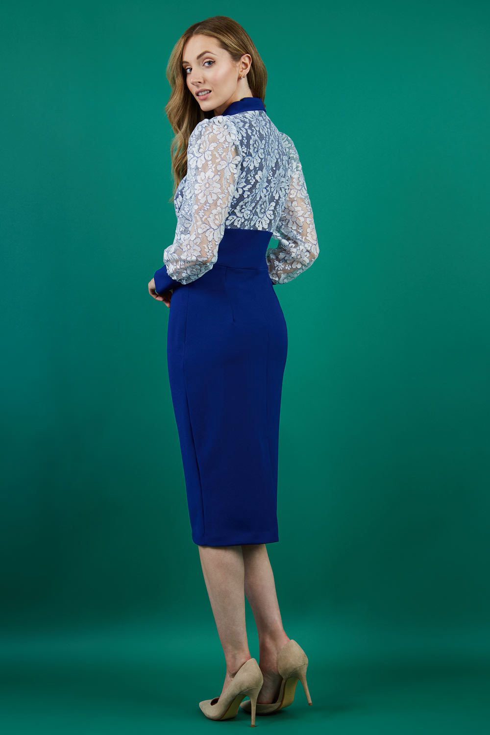 Mayflower Lace Pencil Dress 