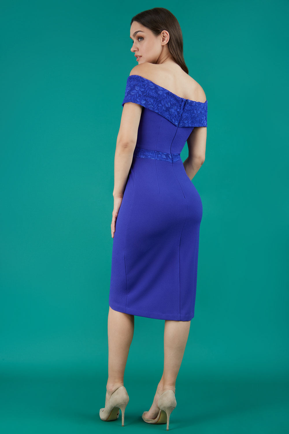Midnight Lace Bardot Dress Elegant Night | DivaCatwalk Midnight Lace Bardot Dress Elegant Night | DivaCatwalk