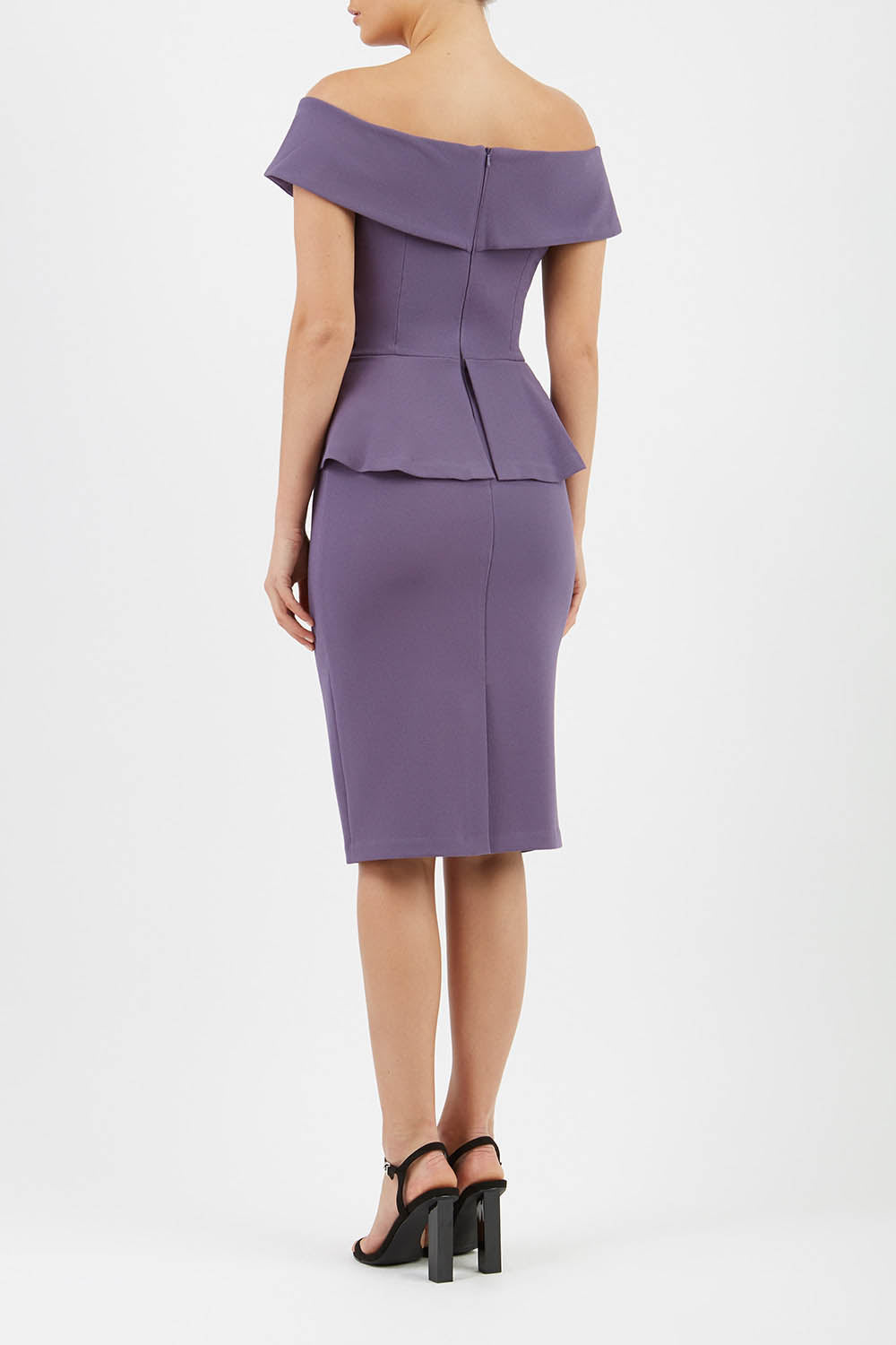 Moonlight Off Shoulder Peplum Dress 