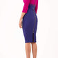 Nadia 3/4 Sleeve Colour Block Dress 