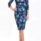 Nadia 3/4 Sleeved Print Dress 