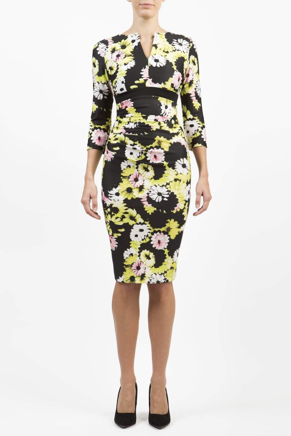 Nadia 3/4 Sleeved Print Dress 