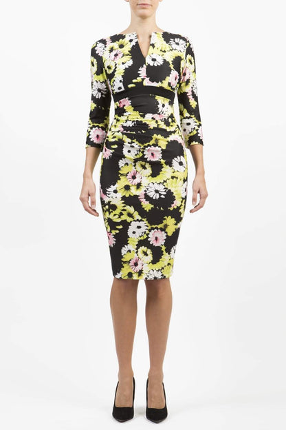 Nadia 3/4 Sleeved Print Dress 