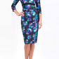 Nadia 3/4 Sleeved Print Dress 
