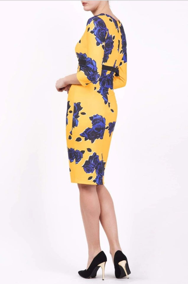 Nadia 3/4 Sleeved Print Dress 