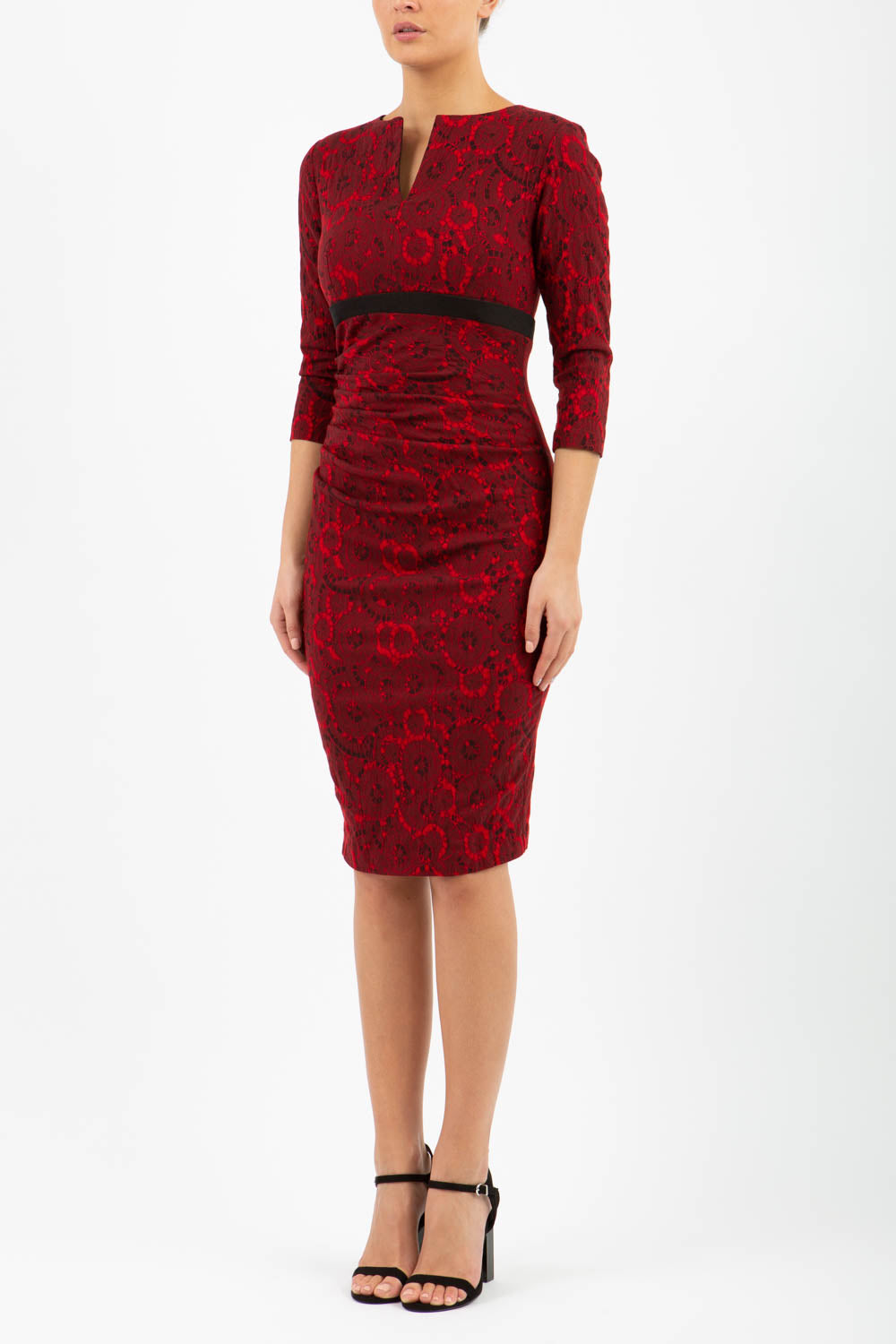 Nadia Circle Jacquard Dress 