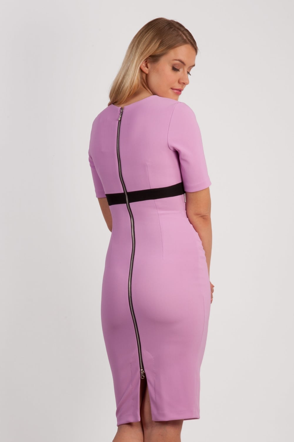 Nadia Sleeved Band Pencil Dress 