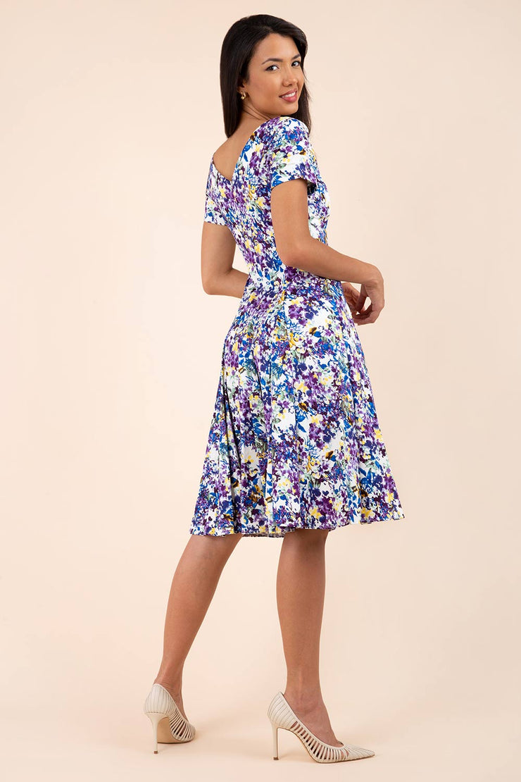Iris Print Dress